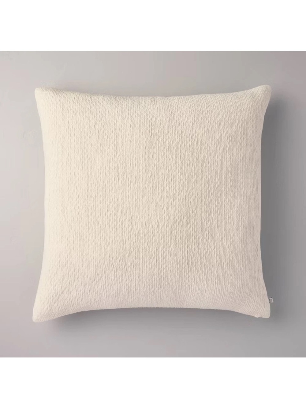 26"x26" Micro Diamond Textured Euro Pillow Cream - Hearth & Hand with Magnolia